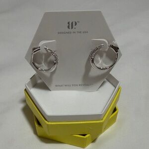 Stunning Silver Hoop Earrings by BP